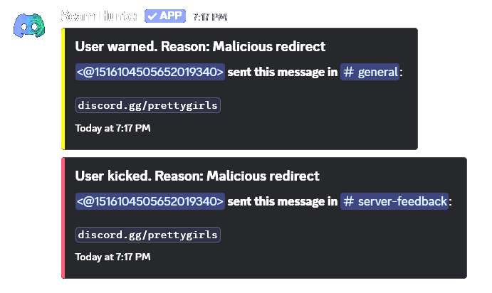 Malicious invite illustration